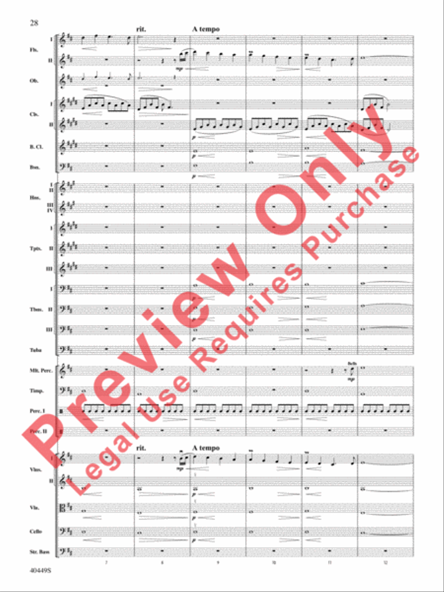The Hobbit: An Unexpected Journey, Suite from Full Orchestra scores gallery preview page 61