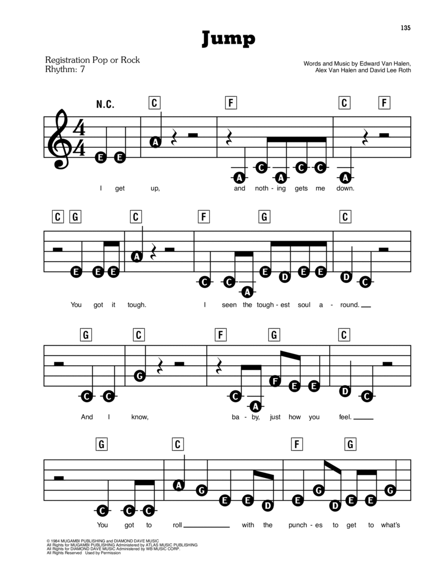 Jump Electronic Keyboard scores gallery preview page 1