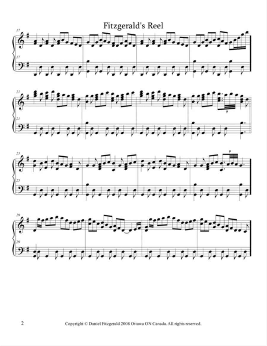 Fitzgerald's Reel Fitzgerald's Reel Small Ensemble scores gallery preview page 2