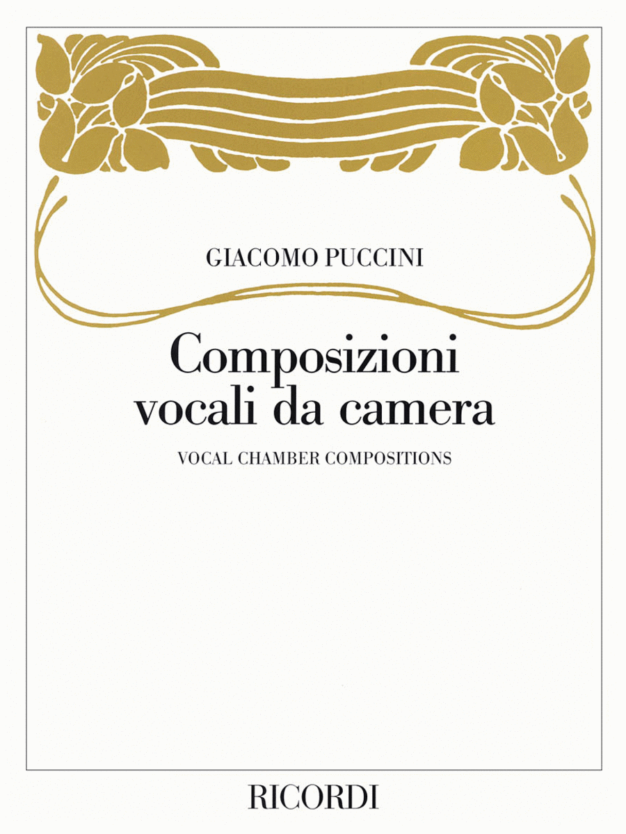 Giacomo Puccini - Vocal Chamber Compositions