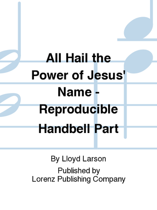 All Hail the Power of Jesus' Name - Reproducible Handbell Part