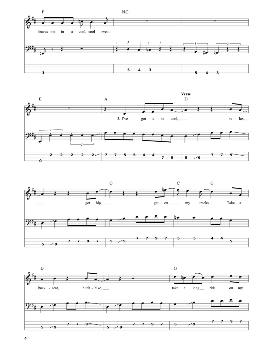 Crazy Little Thing Called Love Acoustic Guitar scores gallery preview page 4