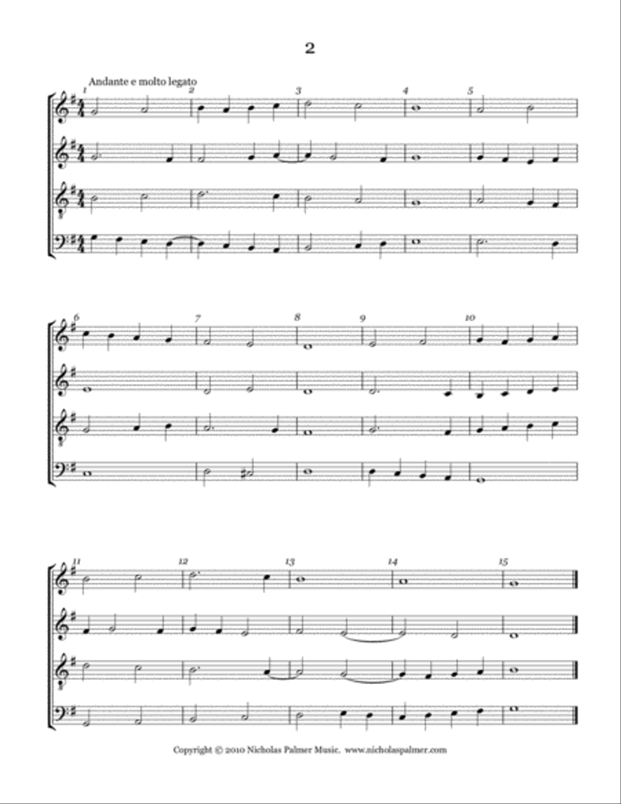 Sight-singing exercises - Volume 1 - SATB 4-Part scores gallery preview page 3