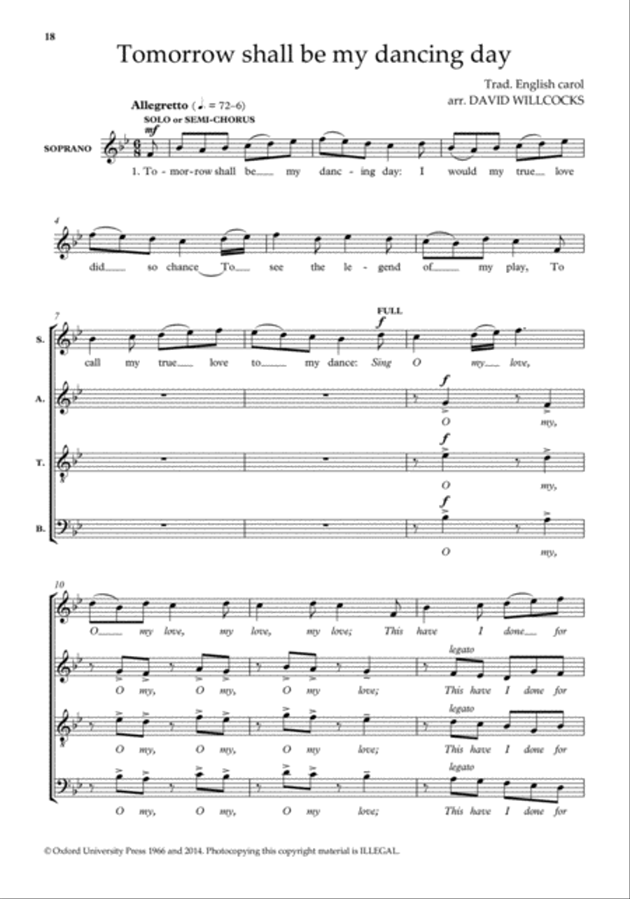 A Celebration in Carols 4-Part scores gallery preview page 4