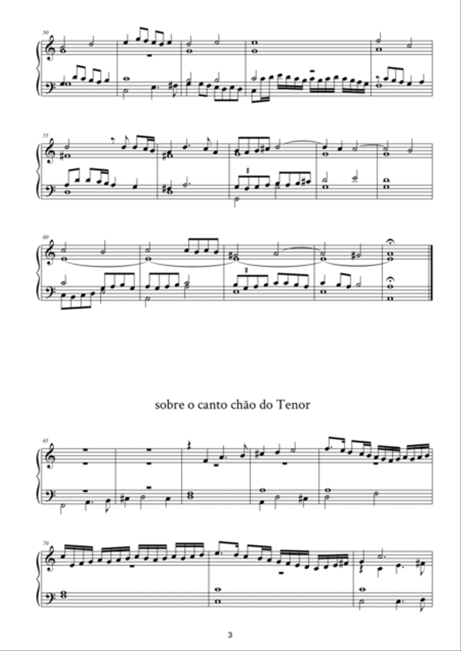 Versos do Quinto Tom Organ Solo scores gallery preview page 3