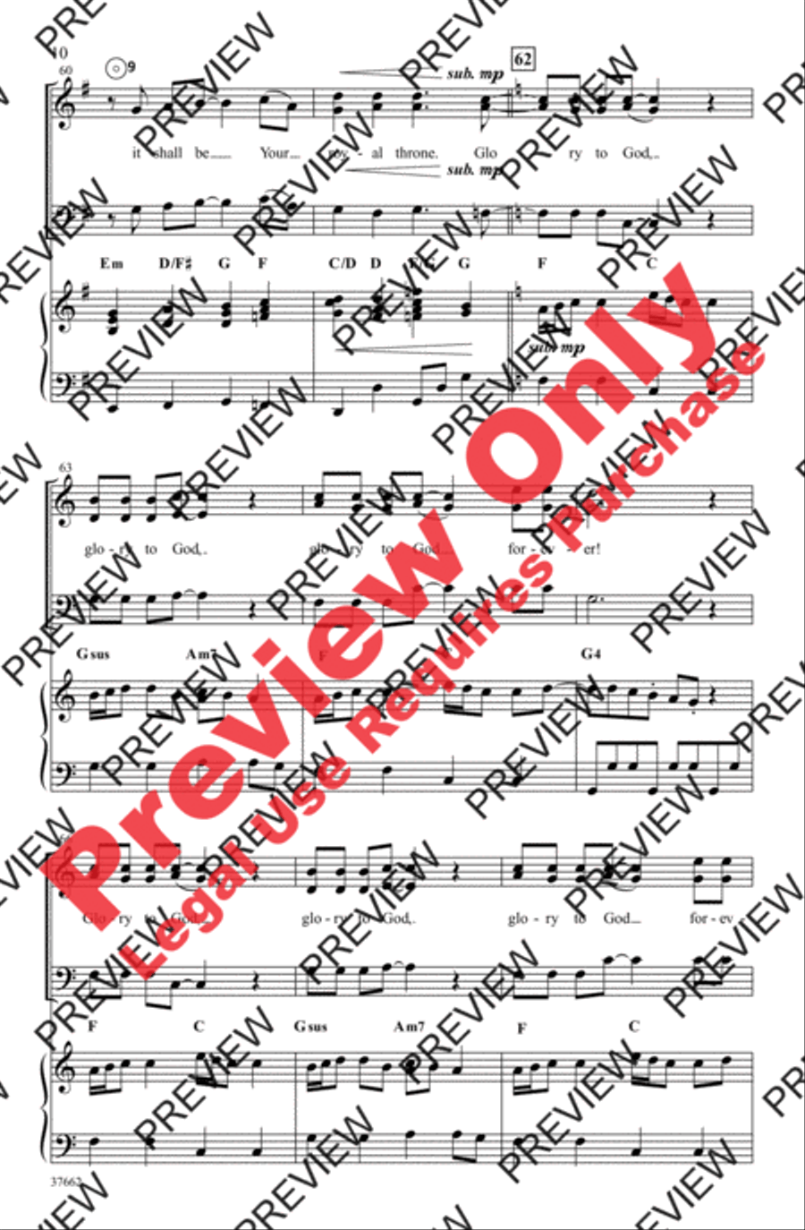 Glory to God Forever 3-Part scores gallery preview page 10