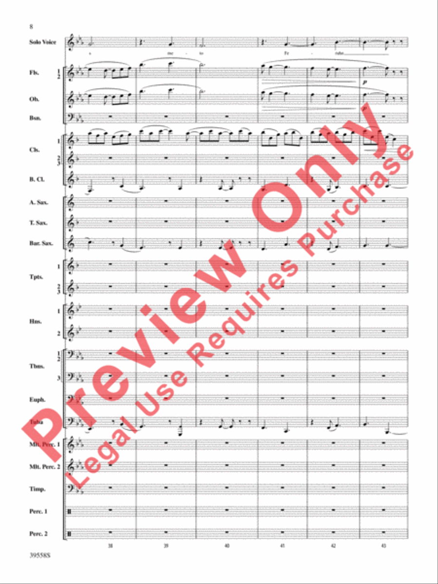 I Was Born for This Concert Band scores gallery preview page 9