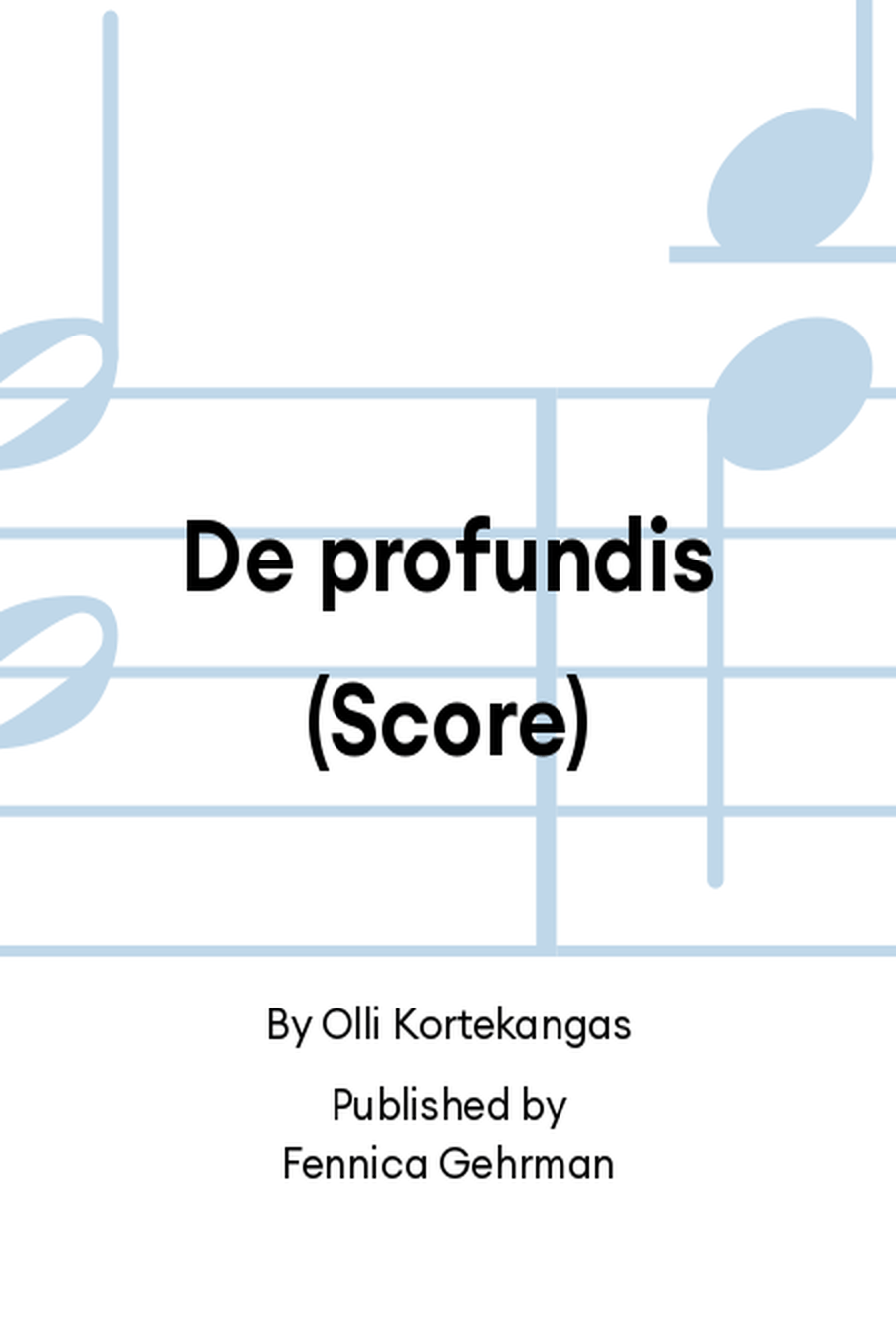 De profundis (Score) Choir scores gallery preview page 1