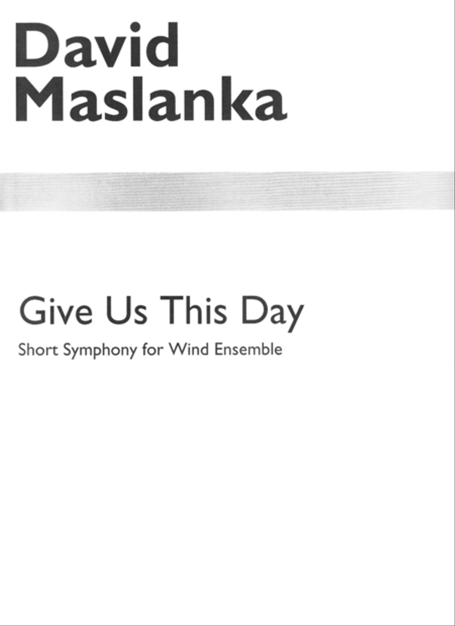 Give Us This Day Concert Band scores gallery preview page 1