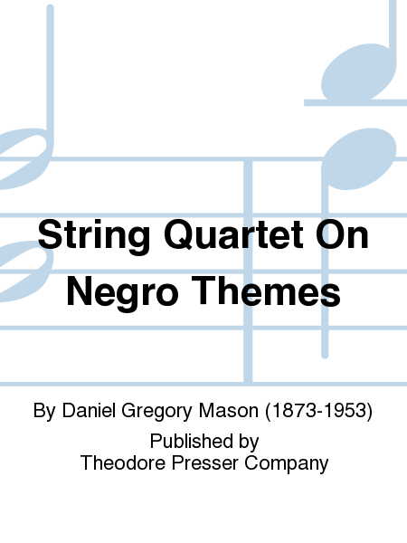String Quartet on Negro Themes