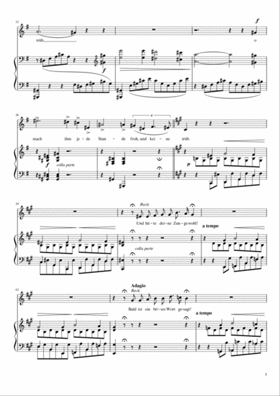 O lieb so lang du lieben kannst (Franz Liszt) [Medium Voice; key: E] Medium Voice scores gallery preview page 5