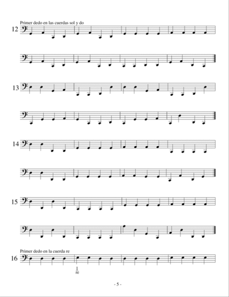 25 Cello Pizzicato Lessons for Beginners. Cello Solo scores gallery preview page 5