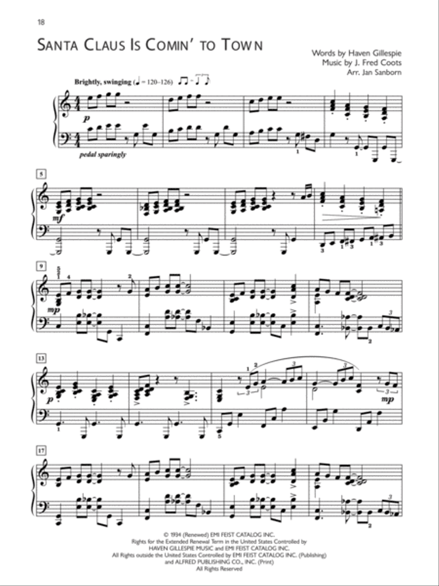 Popular Performer -- Christmas Piano Solo scores gallery preview page 3