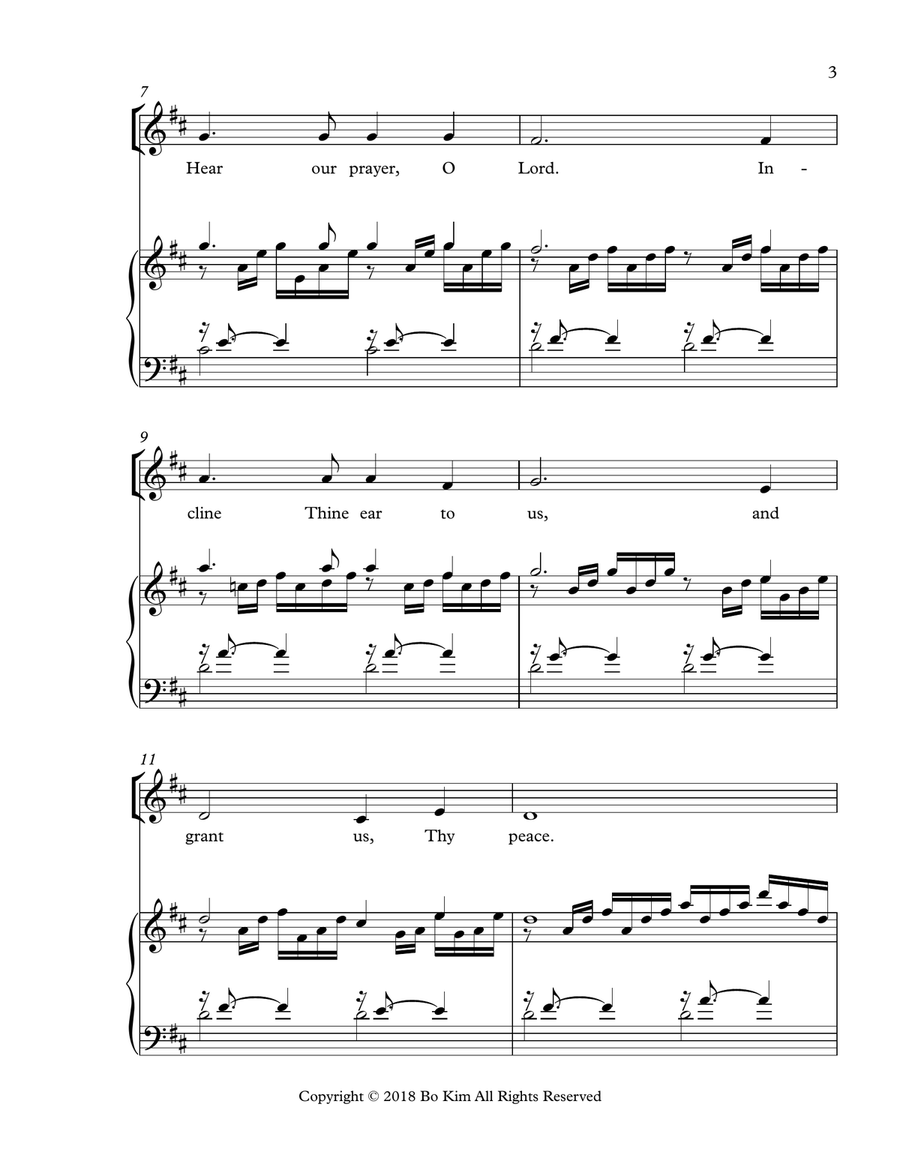 Hear Our Prayer, O Lord (Kyrie) 2-Part scores gallery preview page 3
