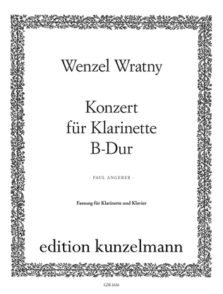 Book cover for Concerto for clarinet in B-flat major