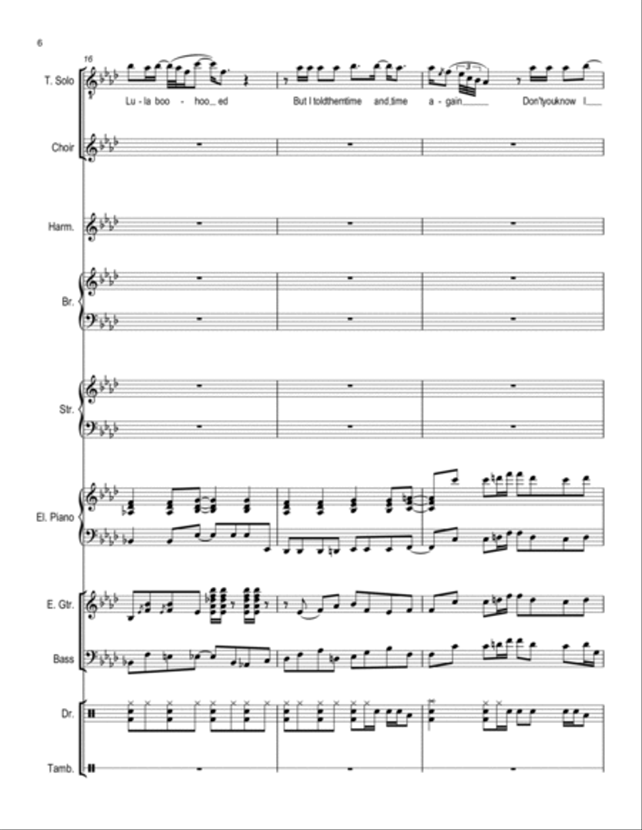 I Was Made To Love Her Choir scores gallery preview page 6