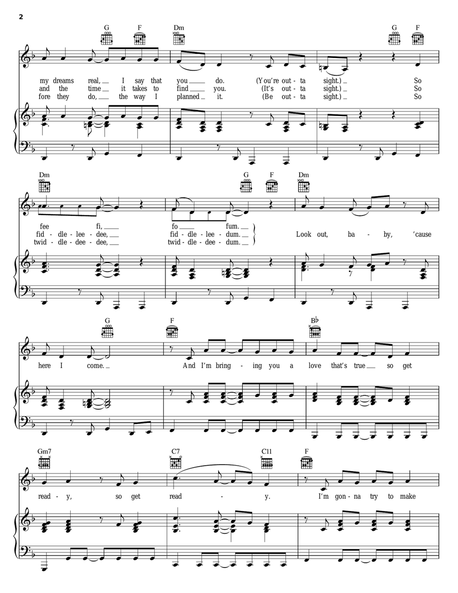 Get Ready Piano, Vocal, Guitar scores gallery preview page 2