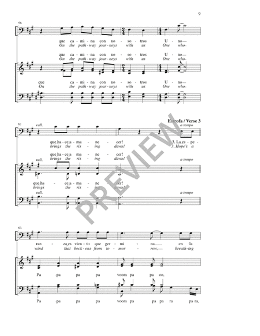 ¡Vamos! / Onward! ¡Vamos! / Onward! 4-Part scores gallery preview page 9