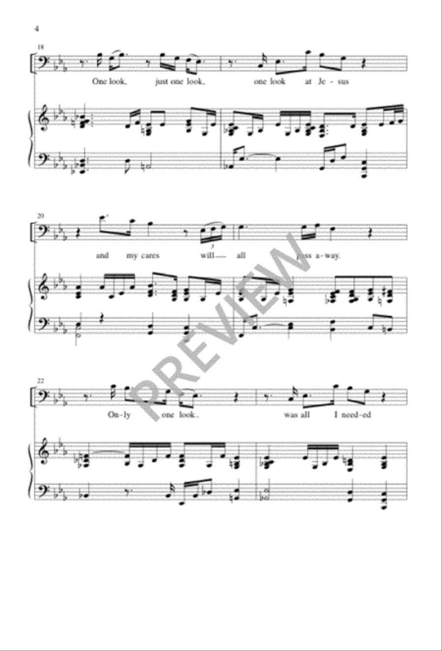And He Blessed My Soul 4-Part scores gallery preview page 4