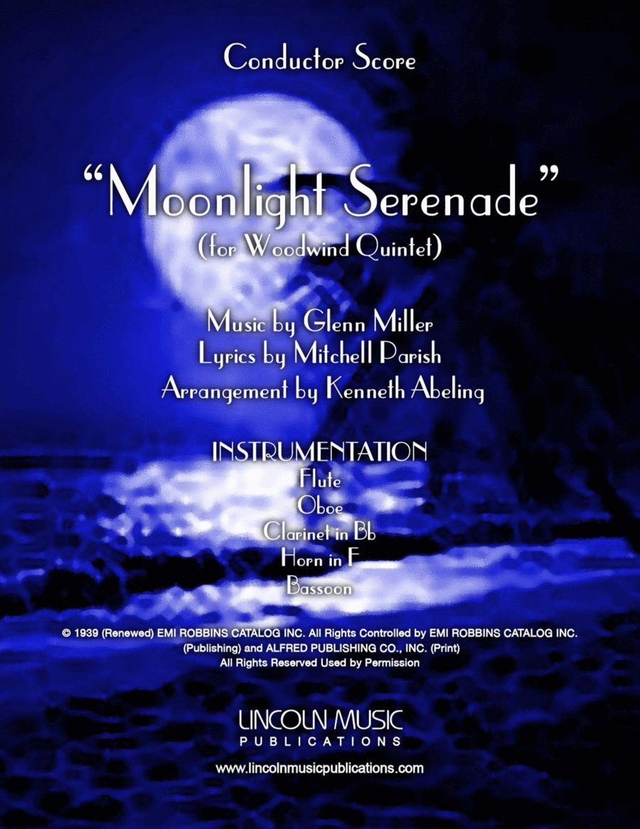 Moonlight Serenade Woodwind Quintet scores gallery preview page 1