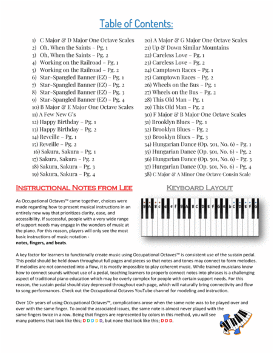 Occupational Octaves Piano™ - Book 4 Piano Solo scores gallery preview page 2