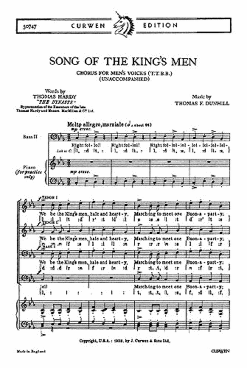 Song Of The Kings Men