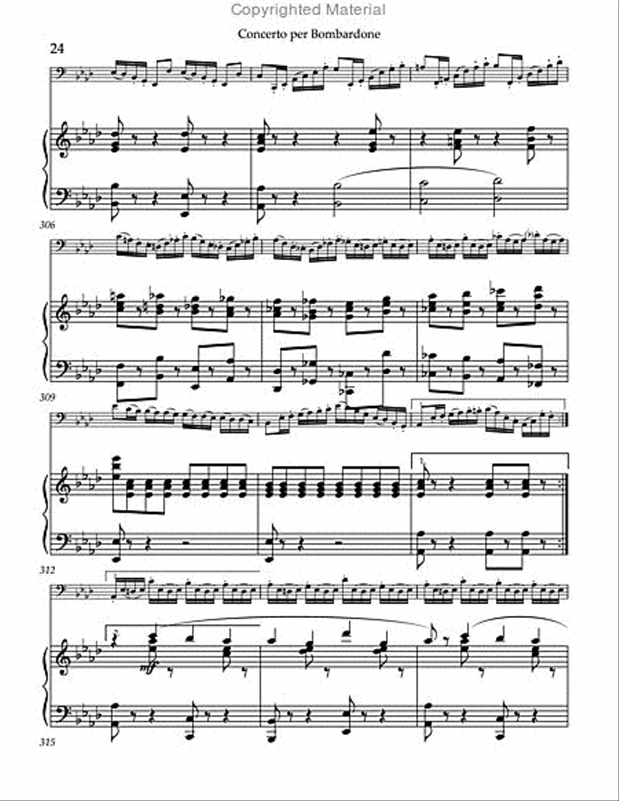 Concerto per Bombardone Concerto per Bombardone Tuba scores gallery preview page 9