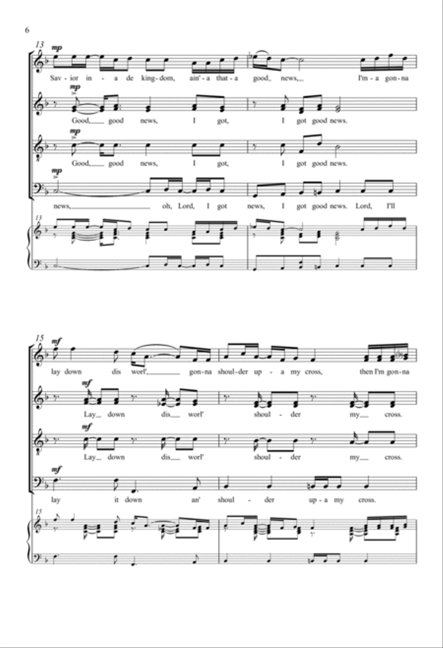 Ain't-a That Good News! Ain't-a That Good News! 4-Part scores gallery preview page 4