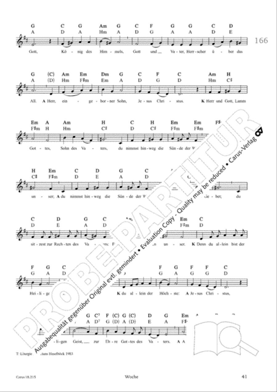 Gitarrenbuch zum Gotteslob Guitar scores gallery preview page 39