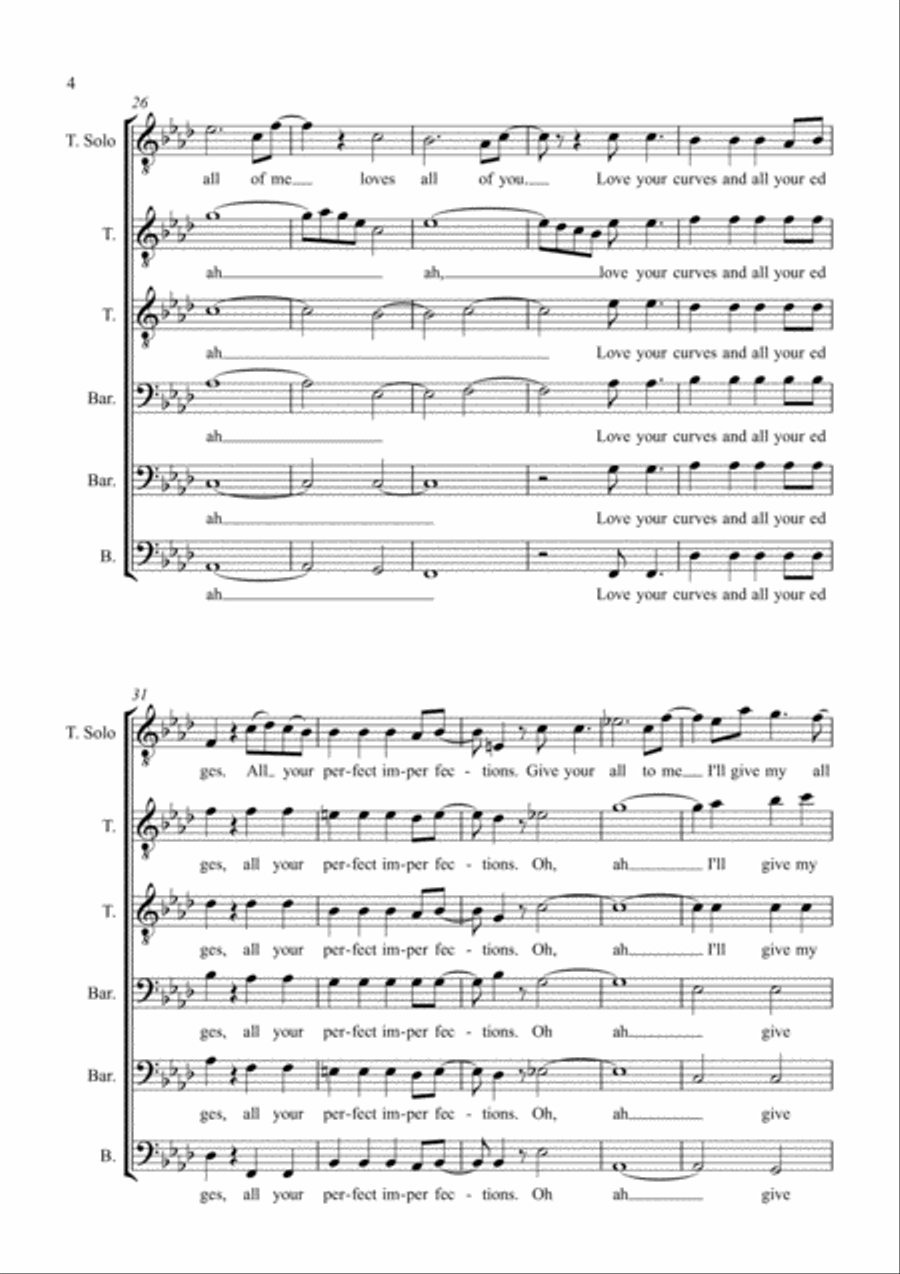 All Of Me All Of Me TTBB scores gallery preview page 4