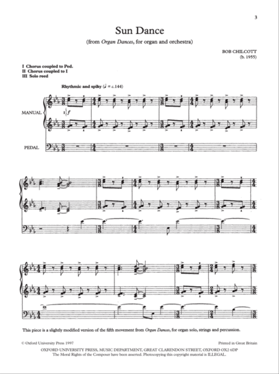 Sun Dance Organ Solo scores gallery preview page 2