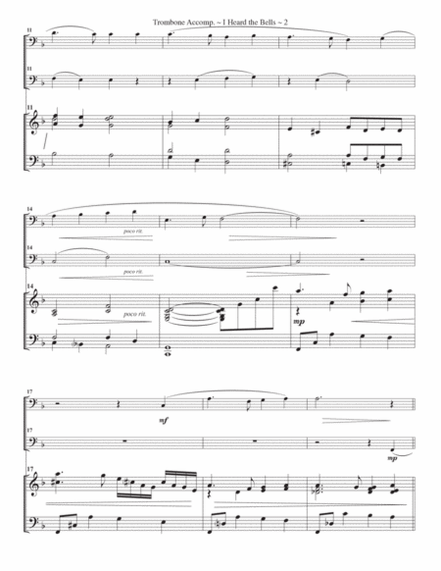 I Heard the Bells on Christmas Day - Baritone/Euphonium solo (opt. duet) image number null
