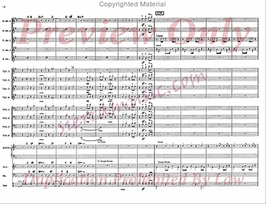 Are We There Yet? Big Band scores gallery preview page 13