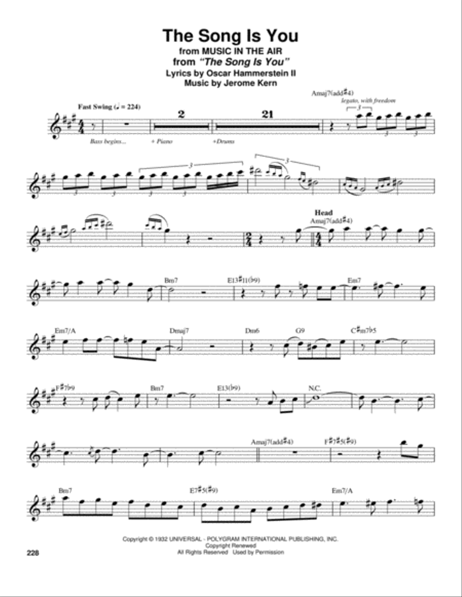 The Song Is You The Song Is You School and Community scores gallery preview page 1