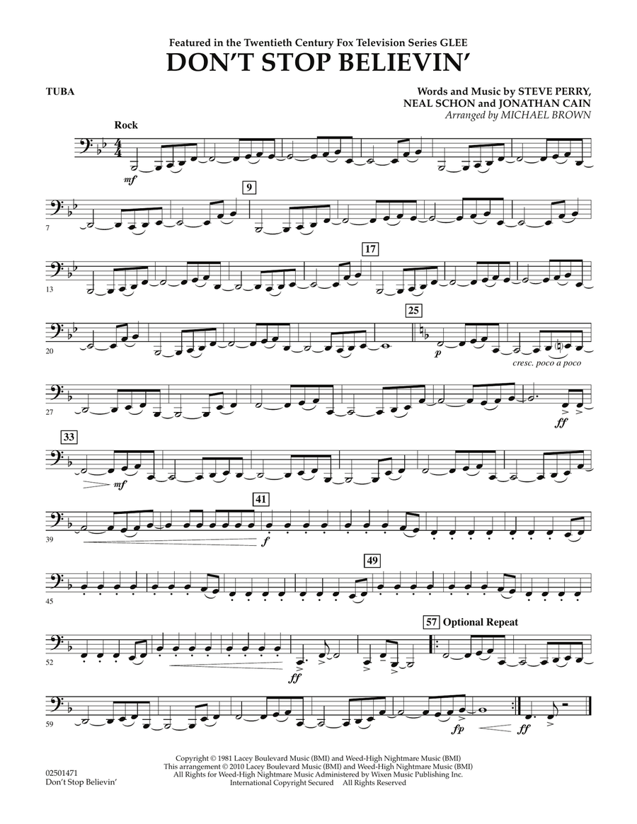 Don't Stop Believin' - Tuba