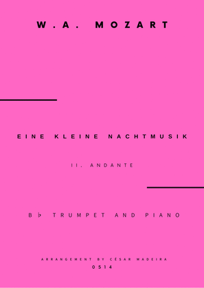 Eine Kleine Nachtmusik (2 mov.) - Bb Trumpet and Piano (Full Score and Parts)