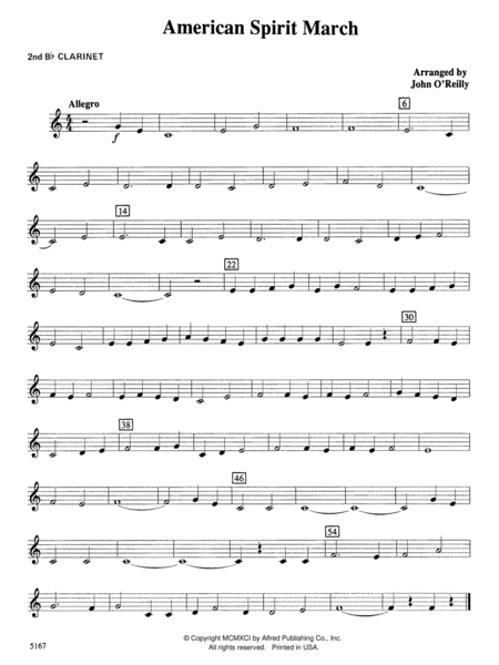 American Spirit March: 2nd B-flat Clarinet