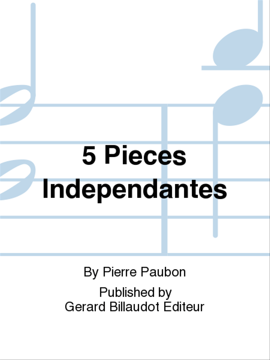 5 Pieces Independantes School and Community scores gallery preview page 1