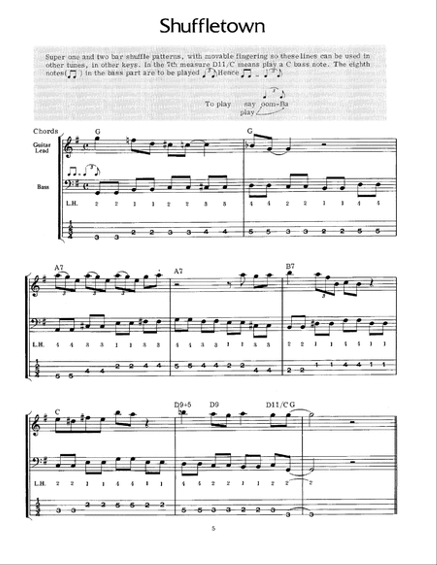 Basic Bass Lines Bass Guitar scores gallery preview page 6