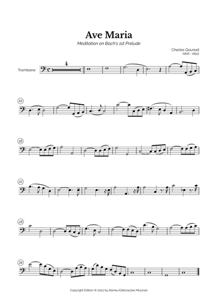 Ave Maria (Charles Gounod) for Easy Trombone image number null