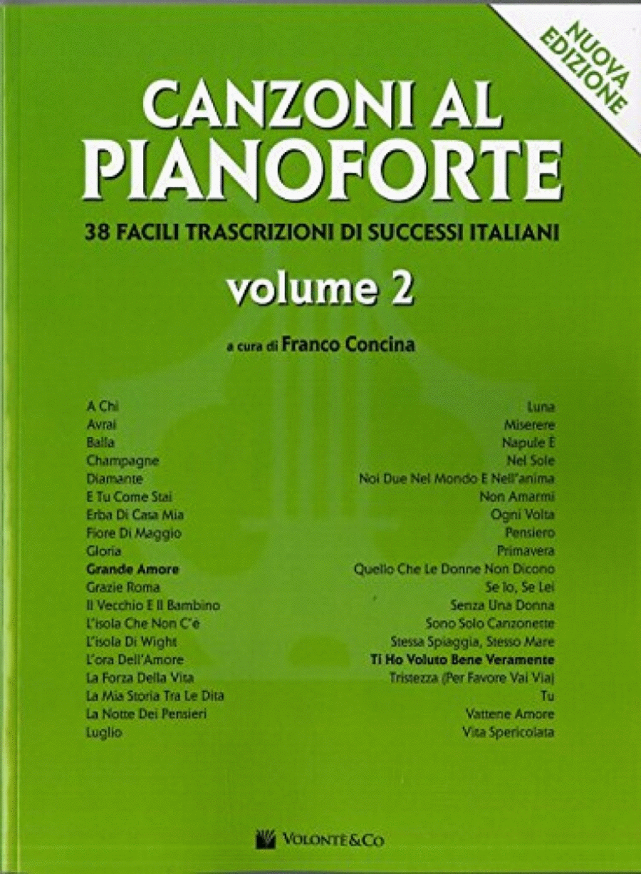 Canzoni Al Pianoforte Vol. 2 Piano Method scores gallery preview page 1