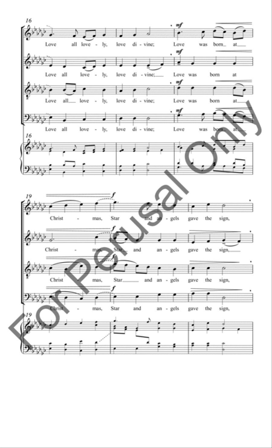 Love Came Down at Christmas (Choral Score) 4-Part scores gallery preview page 4