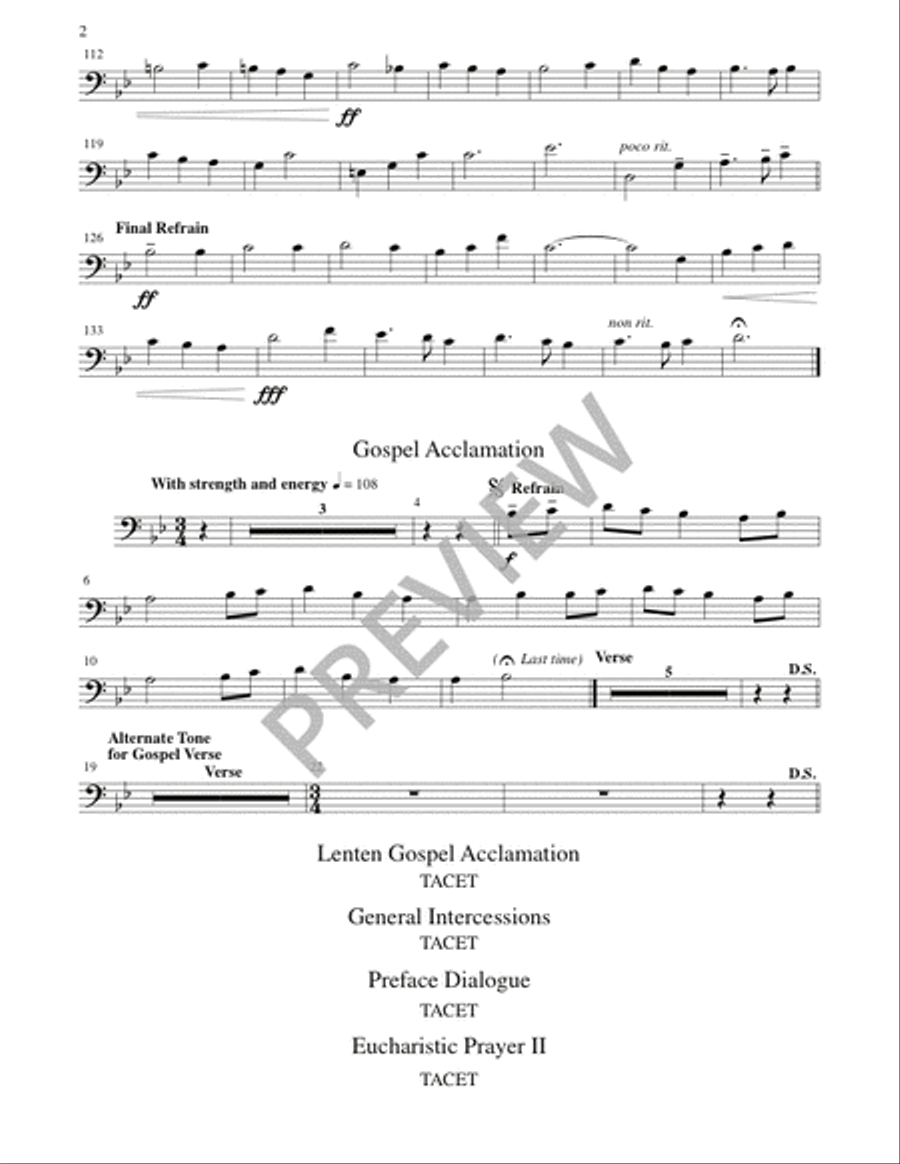Mass of Creation - Brass and Timpani edition 3-Octaves scores gallery preview page 19