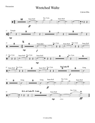 Wretched Waltz (Percussion Part)