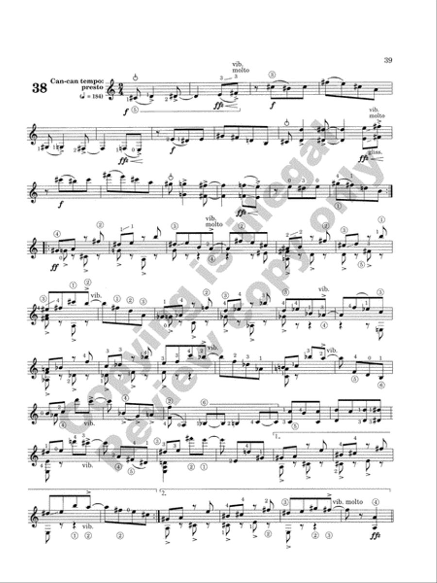Caprice Variations Classical Guitar scores gallery preview page 26