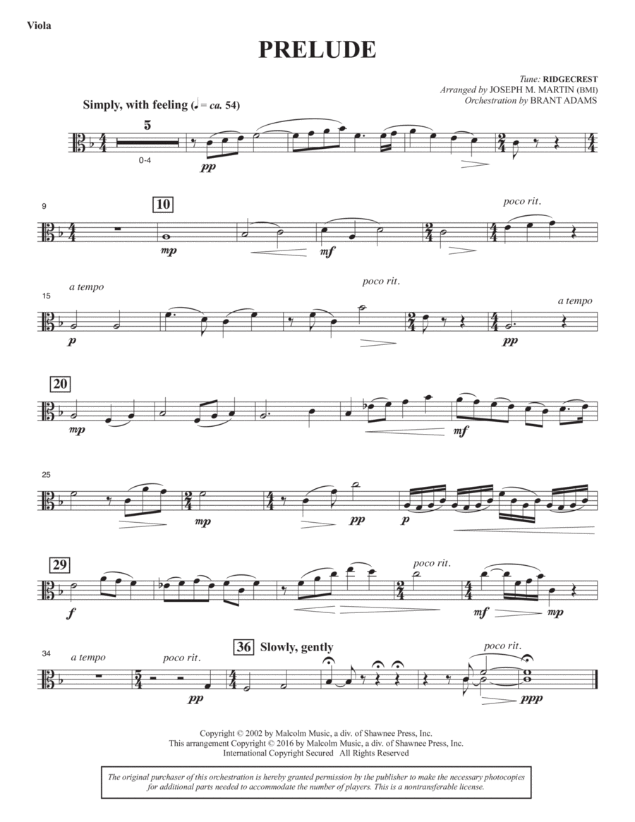 Sacred Places - Viola Choir scores gallery preview page 1