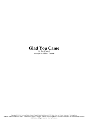 Book cover for Glad You Came