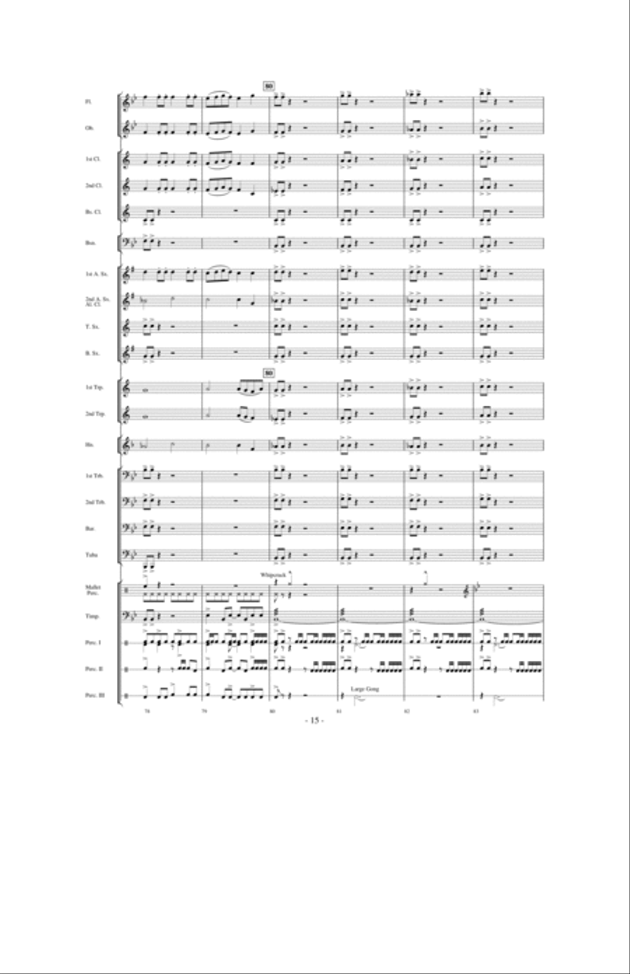 Stormy Seas Stormy Seas Concert Band scores gallery preview page 14