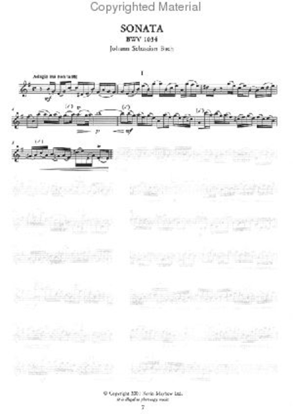 J.S. Bach Flute Sonatas Book 1