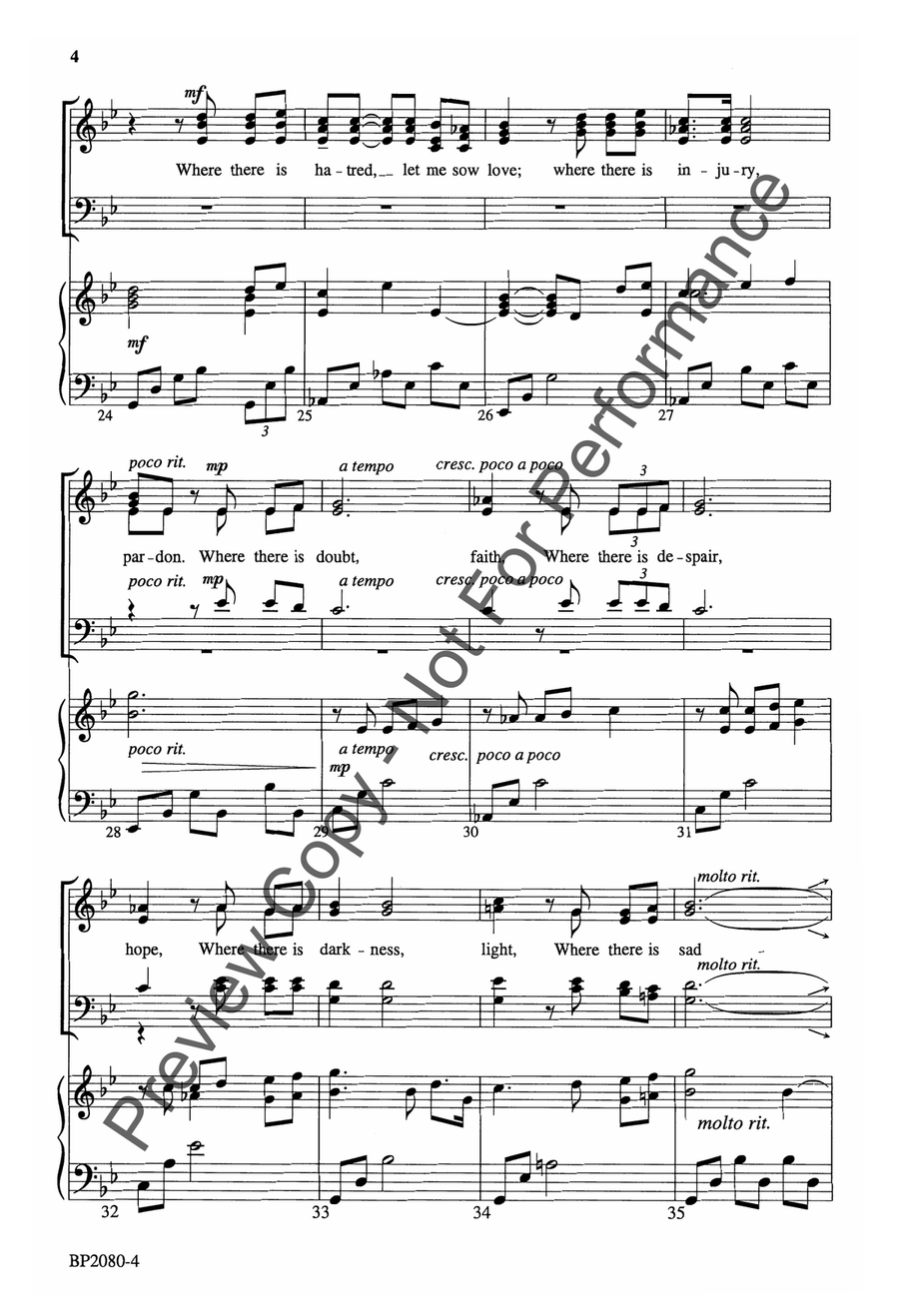 Make Me an Instrument - SATB 4-Part scores gallery preview page 5